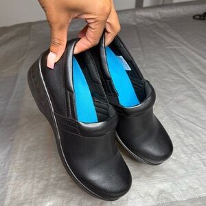 Dr. Scholl's Black Leather Work Shoes